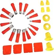 1 Set Glue Sealant Glue Nozzle Caulk Finishing Tips Caulk Cap Reusable Caulking Nozzles Painting Accessories Mixing Tool for Resin Caulking Applicator Tool Caulk Tips Plastic