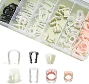 Fuel Line Retaining Clip Assortment Kit - Auto Transmission and Refrigerant Clips Replacement Box - 3/8 & 5/16 Compatible With F-o-r-d GM
