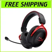High-Performance Cloud II Gaming Headset - Wireless, Controlled Sound, Red