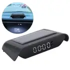 ✦ Car Digital Clock Auto Truck Solar Powered Time Date Temperature LCD Display W