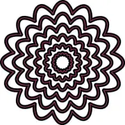 Wavy Circles Nesting Dies Darice for Cardmaking,Scrapbooking, etc