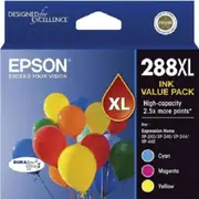 Epson No.288Xl Ink Cartridge High Yield Cyan/Magenta/Yellow