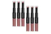 6x L'Oreal Paris Infallible 2 Step Lipstick 5.7ml 312 Incessant