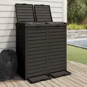 Trash Can Garbage Can Trash Bin for Backyard Outdoor Polypropylene vidaXL vidaXL