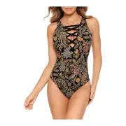 Miraclesuit Women's Amoressa Stellar Stevie One-Piece Size US 8 NWT