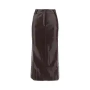 [THE ANDAMANE] THE ANDAMANE 'Xania' vegan leather pencil skirt Woman 40 40 Red