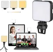 6 Inch LED Ring Light, 4.7 Inch LED Ring with Clip, Square Shape Light, Removable Clamp + Tripod, for YouTube Video Recording, Selfie, Live Stream, Makeup/Photography (W64W64)