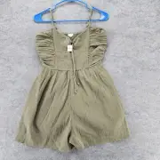 Aerie Romper Womens Small Sleeveless Green