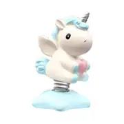 Car Accessories Dashboard Decoration Interior Decoration Swing Unicorn Desk Ornament Home Party Gift,Blue