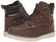 Wolverine Trade Wedge 6 Men's US 11.5 Brown Leather Waterproof Work Boot KHD1935