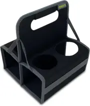 Reusable Drink Carrier 4 Cup, Take Out Cup Carrier, Collapsible, Coffee Carrier