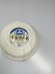 DMC Cebelia 100% Crochet Cotton-White-Size 10- 50g