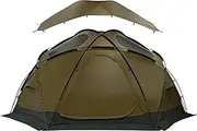 [TOMOUNT] Dome Hot Tent with Stove Jack 4 Person Backpacking Tent for 4 Season Nylon Waterproof Glamping Tent for Hiking