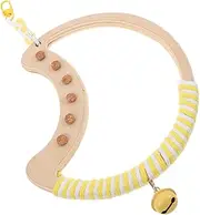 POPETPOP Parrot Swing Perch Interactive Playtime for Bird Cages Durable Wood Stand for Cockatiels Parakeets Small Parrots Engaging Chewing Accessory to Reduce Boredom