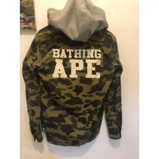 「老爹嚴選」正品Bape 連帽襯衫 a bathing ape