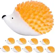 Gatuida 10pcs Hedgehog Decoration Accessories Tiny Mini DIY Small Figure Animal Potted Desktop Hedgehog Ornament Ornament Figurines Decorations Outdoor Hedgehogs Orange Resin