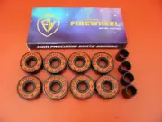 8 x Firewheel ABEC 11 skate and scooter bearings + Bearing spacers - NEW