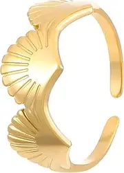 [Generic] Starfish Ring Vanthaile - Ocean Shell and Marine Starfish Adjustable Ring Bands for Women