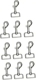 FUTUREORYY 10Pcs Zinc Alloy Pet Snap Clip for Leash Key Chain and Projects Durable Swivel Eye Bolt Hooks for Pet Accessories and Crafts