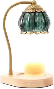 Melting Wax Table Lamp Aromatherapy Melting Candle Lamp Bedside Table Lamp No Fire Essential Oil Melting Wax Lamp Atmosphere Lamp (Size : Set Open Close)