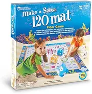Learning Resources Make a Splash 120 Mat Floor Game, Addition/Subtraction, 136 Pieces, Ages 6+