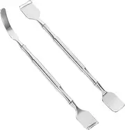 2pcs Face Set Lab Spatulas Facial Ice Roller Stainless Steel Makeup Spatula Mask Applicator Pore Scraper