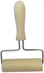 Wooden Pasta/Dough Roller 4-Inch Brown
