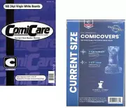 100 Resealable Current Comic Bags Polypropylene and Comic Backing Boards