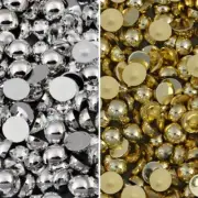 Half Round Flatback Pearl Bead Abs Fashion Jewelry Nail Art Diy Phone Decoration