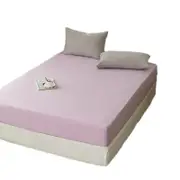 Catzon Cotton Sheets Mattress Dustproof Protective Cover Fabric Bedding-Lavender