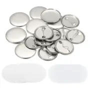 1.25" Blank Button Making Supplies,25Pcs Badge Parts for Button Maker Machine
