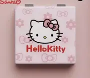 Hello Kitty Foldable Mirror Square Compact Pocket Hand Bag Cartoon Pink New