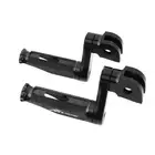 SHINOBI Black Front Foot Pegs 40mm Adjustable For Honda CB600F Hornet 98-06 05