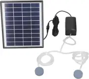 Solar Air Pump, 10V 6W DC 0.8L/Min 8.2Ft Air Hose 180° Adjustable Panel Solar...