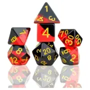 Sirius Dice 7-Set Brimstone