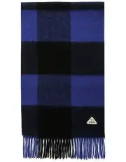 [EVERAU] Tartan Scarf in Navy