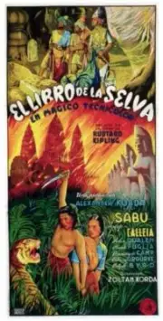 The Jungle Book poster Sabu Rosemary DeCamp on Spanish poster 1942 Old Photo