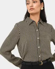 Wanda Stripe Satin Shirt