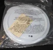 Pampered Chef White 2 Piece Lid Set 10” & 9” For Colander Bowl #2798 NIP NEW!