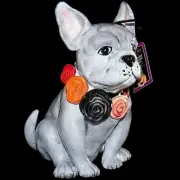 Blue Sky Clayworks Halloween Collection French Bulldog Fancy Frenchie Bandito 9"