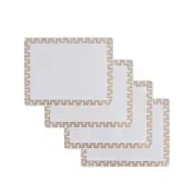 Clevinger Set of 4 MDF Placemats Gold Border