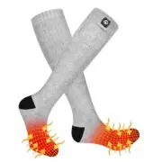 Heated Socks,7.4V 2200mAh Battery Powered Cold Weather Heat Socks for MenWomen-S