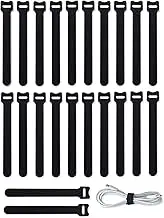 50pcs 4 Inch Cable Ties for Charging Cords, Wire Ties, Cord Ties, Cable Straps, Reusable, Adjustable, Heavy Duty, Self-Locking, Black
