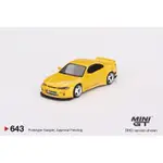 (附膠盒)MINI GT NO.643 NISSAN SILVIA (S15) ROCKET BUNNY YELLOW