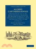 在飛比找三民網路書店優惠-Alumni Cantabrigienses 2 Volum