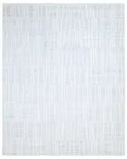 Solo Rugs Quimby Contemporary Geometric Hand-Knotted Wool-Blend Area Rug