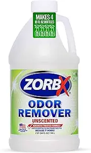 ZORBX Unscented Multipurpose Odor Remover –Safe for All, Even Children, No Harsh Chemicals, Perfumes or Fragrances, Stronger and Safer Odor Remover Works Instantly (1/2 Gallon)