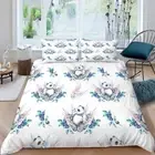 Panda Duding Grass 3D Printing Duvet Quilt Doona Covers Pillow Case Bedding Sets