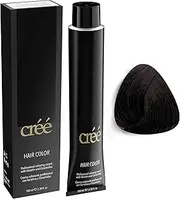 Créé Professional Permanent Hair Color 100ml 3.4 Fl.Oz. (Ash Brown 4.1)