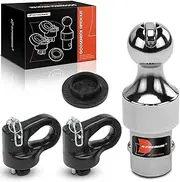 A-Premium 2-5/16 Inch Gooseneck Trailer Hitch Ball Kit 38,000 lbs GTW/9,500 lbs VTW Compatible with Ford F-250/F-350/F-450 Super Duty & Chevrolet Silverado 2500/3500 HD & GMC Sierra 2500/3500 HD